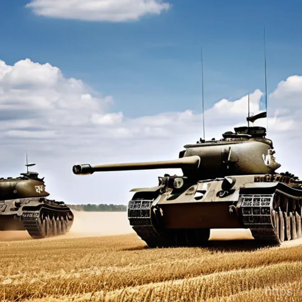 제2차 세계대전 독일 전황 - **Prompt 1: Blitzkrieg's Roar**
    "A wide-angle, dynamic shot capturing the essence of the German ...